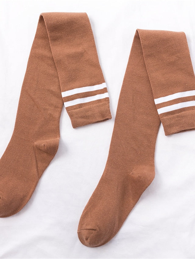 Women's Stockings Party Gift Daily Plaid Polyester Acrylic Fibers Casual Classic Casual / Daily 1 Pair - LuckyFash™