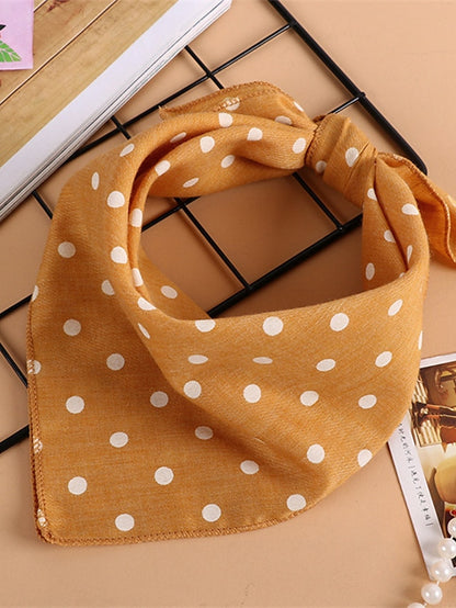 Polka Dots Kerchief Pink Green Blue Scarfs Birthday Gift Accessories - LuckyFash™