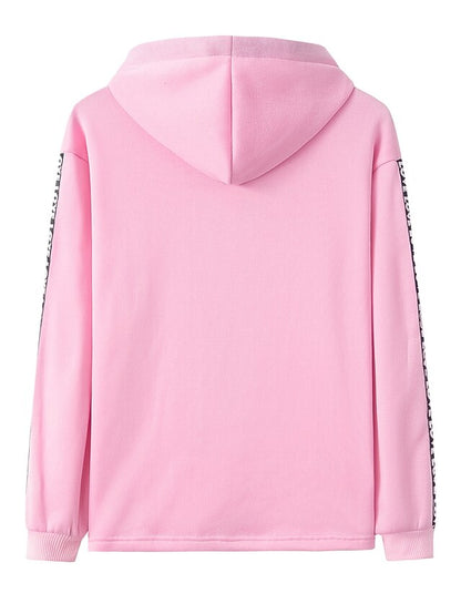 Women's Hoodie Pullover Basic Casual Black Blue Pink Plain Solid Colored Street Hooded Long Sleeve S M L XL XXL - LuckyFash™