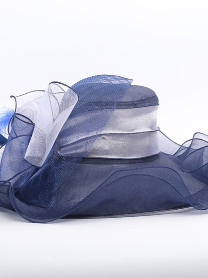 Women's Hat Bucket Hat Sun Hat Black Royal Blue Orange Party Outdoor Dailywear Floral Floral Portable Windproof Comfort - LuckyFash™