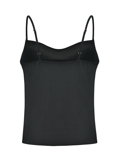 basics white drape sagging satin cami for Women - LuckyFash™