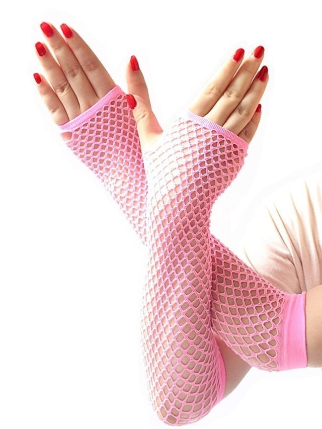 Women's Gloves Fingerless Gloves Party Evening Gift Holiday Polyester Vacation Simple Sexy 1 Pair - LuckyFash™