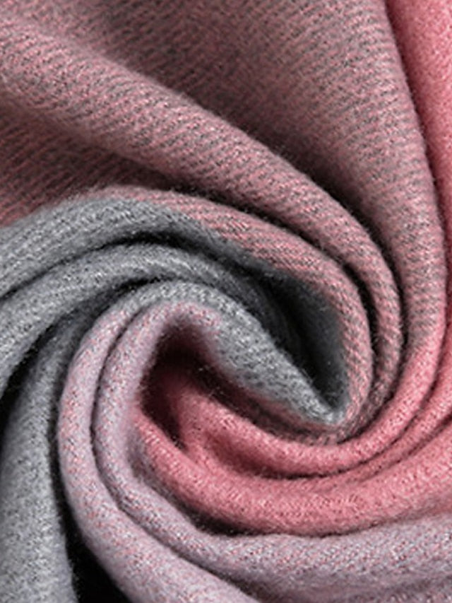 Women's Women's Shawls & Wraps Outdoor Dailywear Holiday Grey Wine Blue Scarf Plaid - LuckyFash™