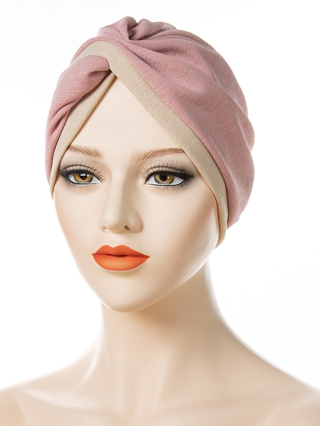 Women's Turban Home Daily Holiday Patchwork Quilted Polyester Casual Sweet Casual Casual / Daily Convenient 1 pcs - LuckyFash™