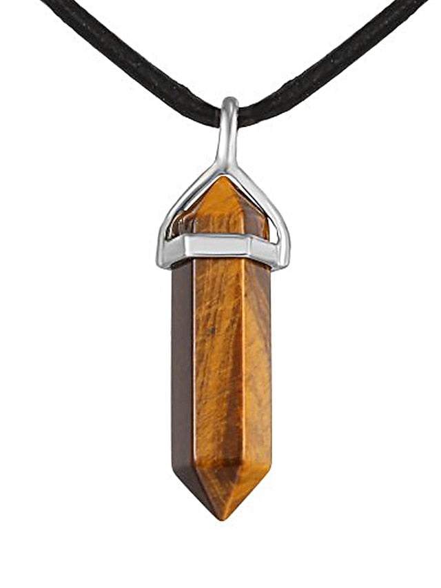 Pendant Necklace For Women's Turquoise Crystal Party Casual Daily Synthetic Gemstones Crystal Turquoise Black - LuckyFash™