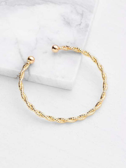 Plated Woven Design Bracelet - LuckyFash™