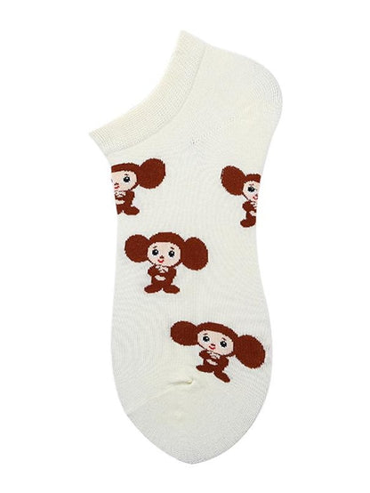 Women's Anckle Socks Low Cut Socks Outdoor Office Work Animal Patterned Spandex Nylon Cotton Basic Casual Classic 1 Pair - LuckyFash™
