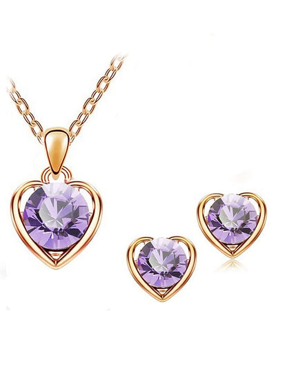 Women's necklace Fashion Outdoor Heart Jewelry Sets - LuckyFash™