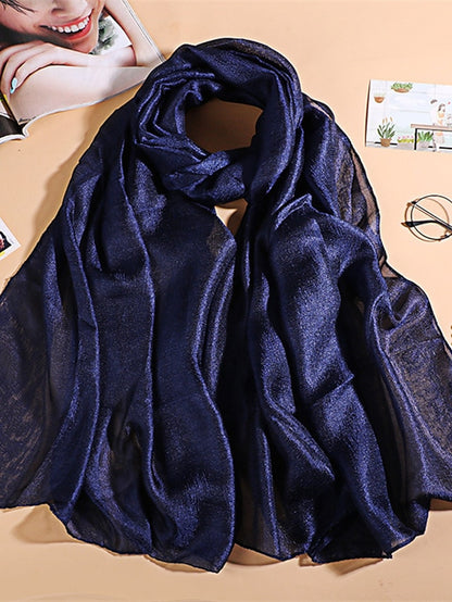 Simple Women Fashion Scarf Plain Solid Shawls Scarves Summer Lady Bandanas Foulard Hijab Party Gift - LuckyFash™