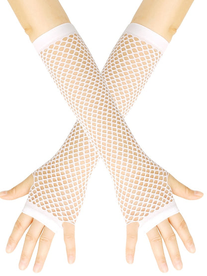 Fingerless Gloves Wedding Daily Pure Color Spandex Cosplay 1 Pair for Women - LuckyFash™