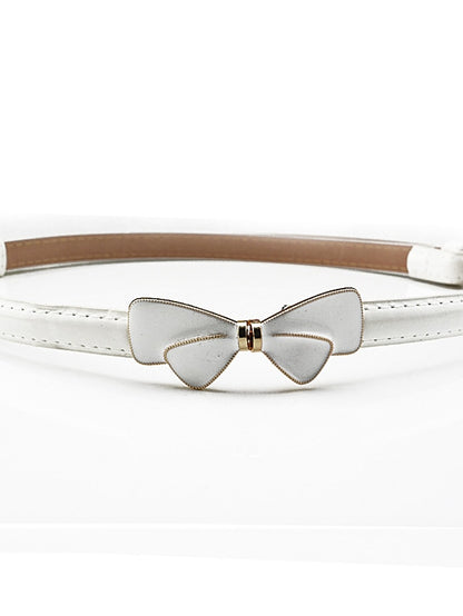 Women's Skinny Belt Party Street Dailywear Holiday Black White Belt Pure Color Resin Pink Fall Winter Spring - LuckyFash™