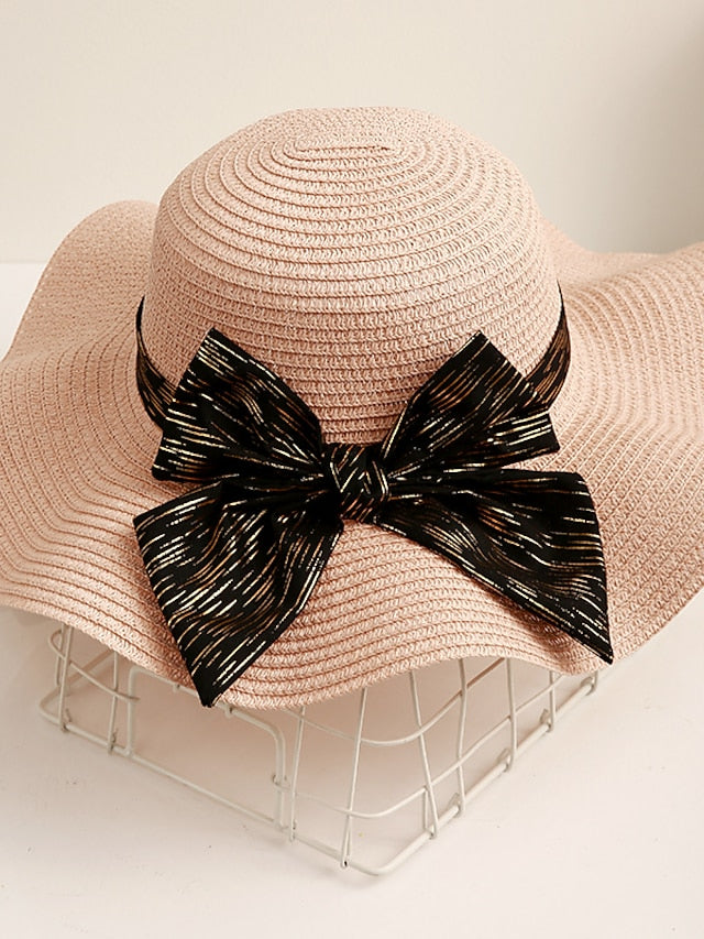 Women's Sun Hat Daily Holiday Straw Vacation Casual Beach Sunscreen Breathability Casual 1 pcs - LuckyFash™