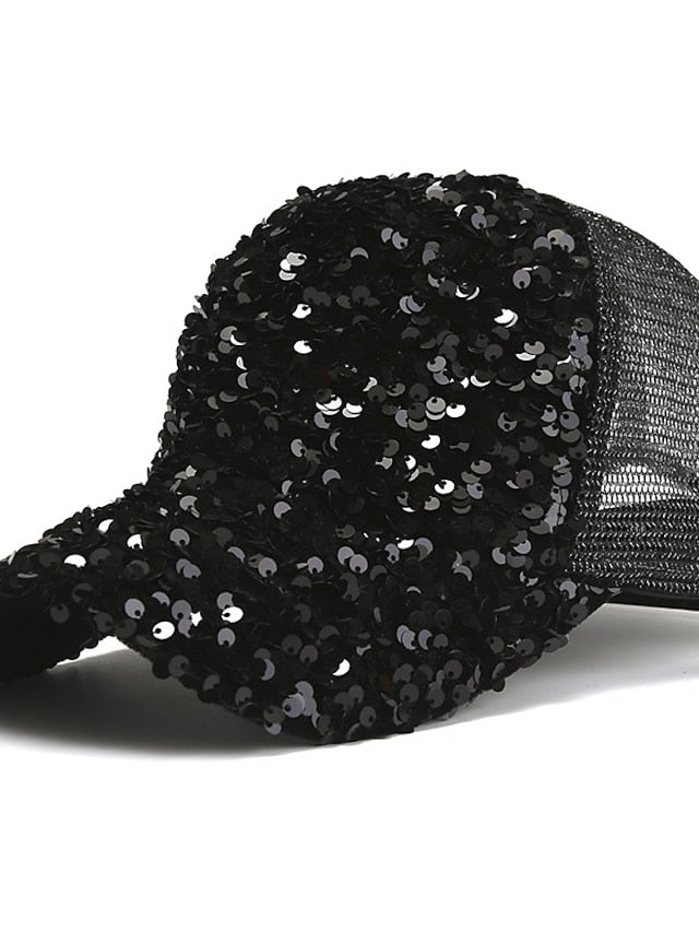 New Shiny sequined Unisex Cotton Dad Hat Baseball Caps Snapback Fashion Sports Hats For Men Women Stree Hip Hop Cap - LuckyFash™