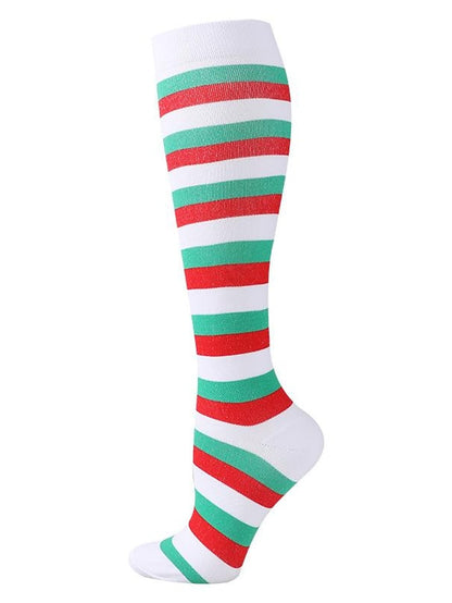 Unisex Knee High Socks Party Christmas Multi Color Spandex Nylon Cotton Casual Classic Warm Cute 1 Pair - LuckyFash™