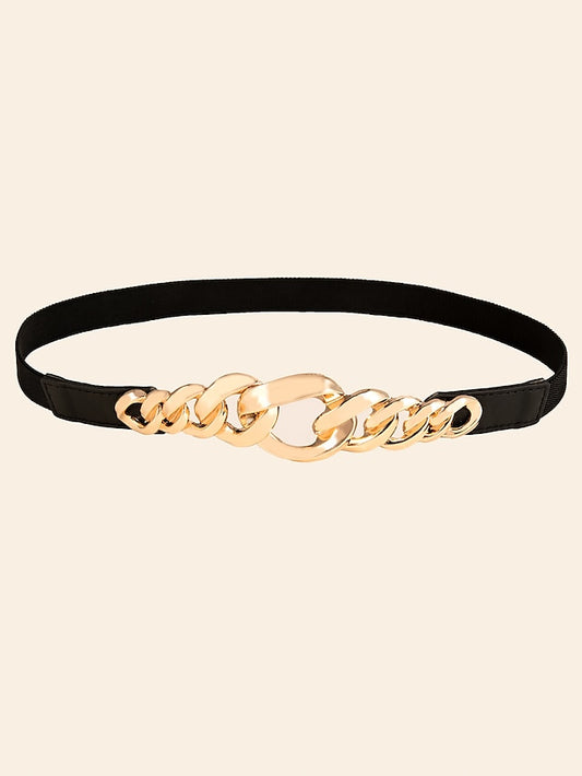 Women's Skinny Belt Party Dailywear Holiday Date Black Belt Pure Color Fall Winter Spring Summer Work - LuckyFash™