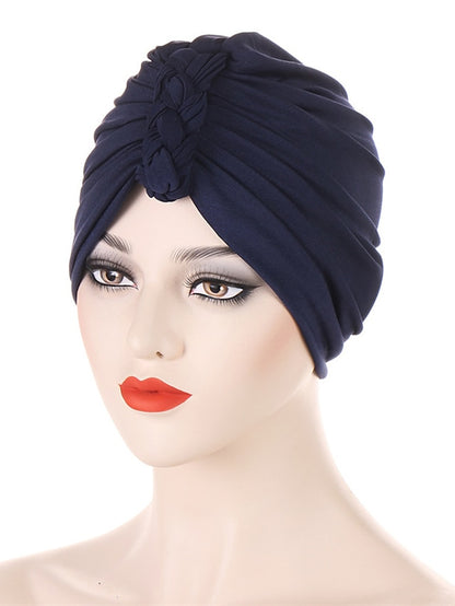 Vintage Inner Turban Hat Fashion Female Bandana Headband Women's Hair Cover Cap Ladies Head Wraps - LuckyFash™