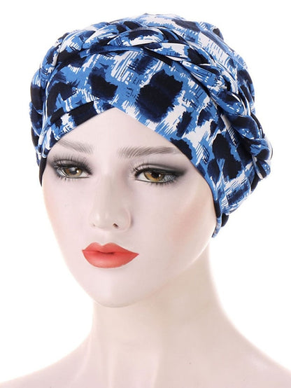 Cotton Print Muslim Turban Scarf For Women Islamic Inner Hijab Caps Arab Wrap Head Scarves Femme Musulman Turbante Mujer - LuckyFash™
