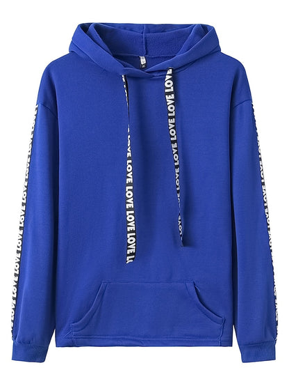 Women's Hoodie Pullover Basic Casual Black Blue Pink Plain Solid Colored Street Hooded Long Sleeve S M L XL XXL - LuckyFash™