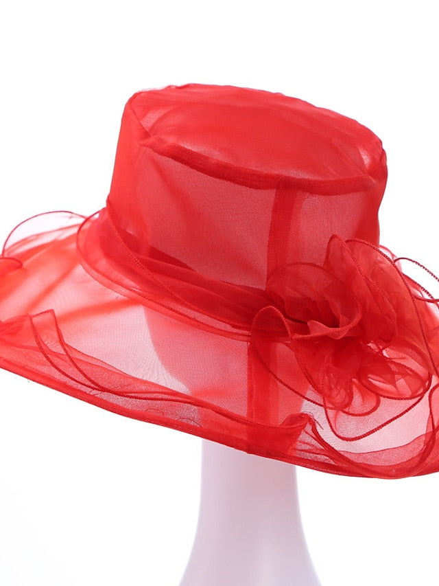 Women's Hat Bucket Hat Sun Hat Black Blue Purple Party Outdoor Dailywear Floral Floral Portable Windproof Comfort - LuckyFash™