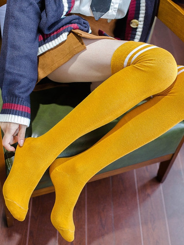 Women's Stockings Party Gift Daily Plaid Polyester Acrylic Fibers Casual Classic Casual / Daily 1 Pair - LuckyFash™