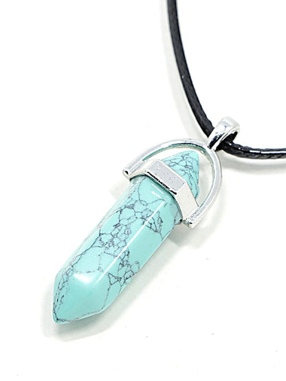 Pendant Necklace For Women's Turquoise Crystal Party Casual Daily Synthetic Gemstones Crystal Turquoise Black - LuckyFash™