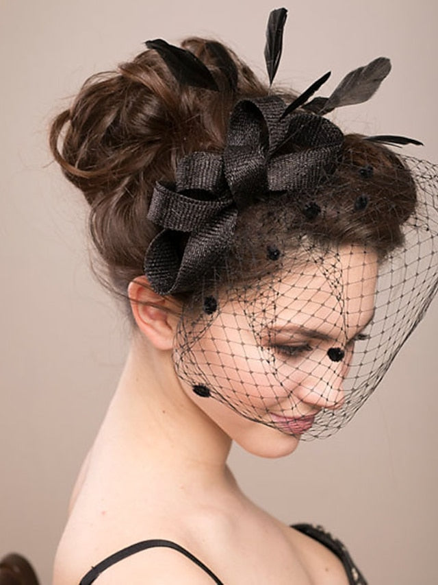 Women's Hair Clip Textured Party Flower Headwear / Wedding / Party Evening / Red / Blue / Green - LuckyFash™