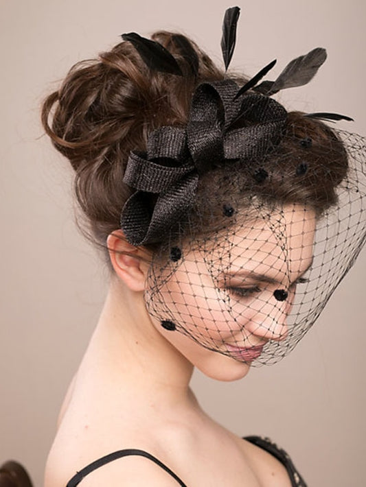 Women's Hair Clip Textured Party Flower Headwear / Wedding / Party Evening / Red / Blue / Green - LuckyFash™