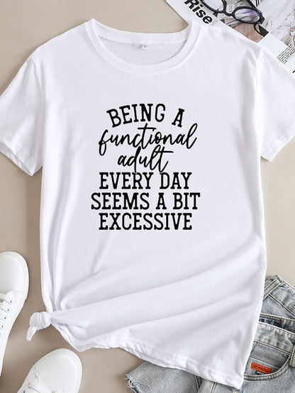 Being a Functional Adult Every Day Seems a Bit Excessive Women's V-neck T-shirt - LuckyFash™