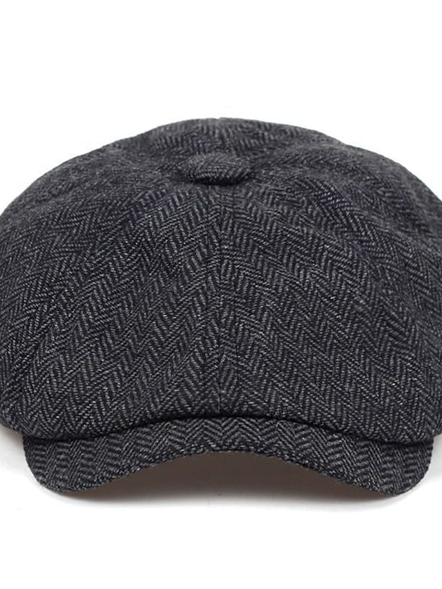 Women's Hat Beret Hat Black Light Brown Brown Outdoor Street Dailywear Print Stripe Windproof Comfort Breathable - LuckyFash™