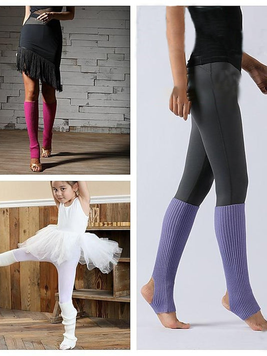 Women's Kid's Leg Warmers Boot Cuffs Home Daily Solid Color Acrylic Fibers Basic Classic Warm 1 Pair - LuckyFash™