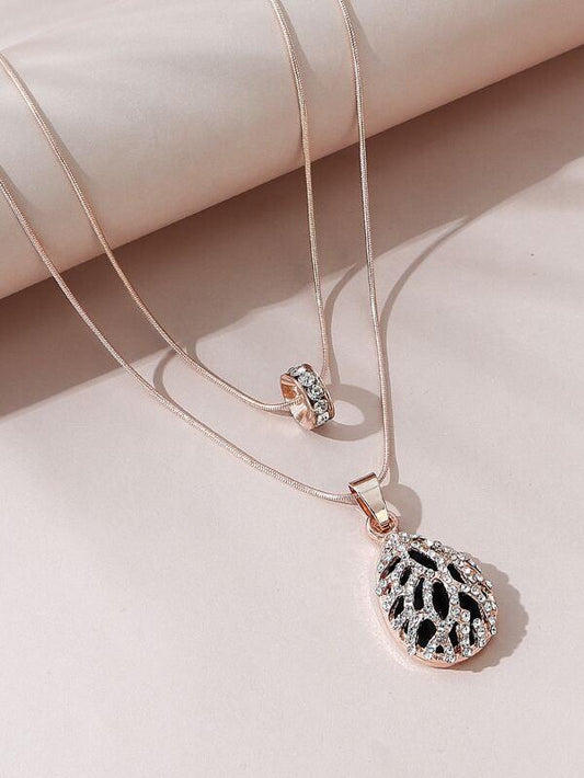 Rhinestone Waterdrop Charm Necklace - LuckyFash™