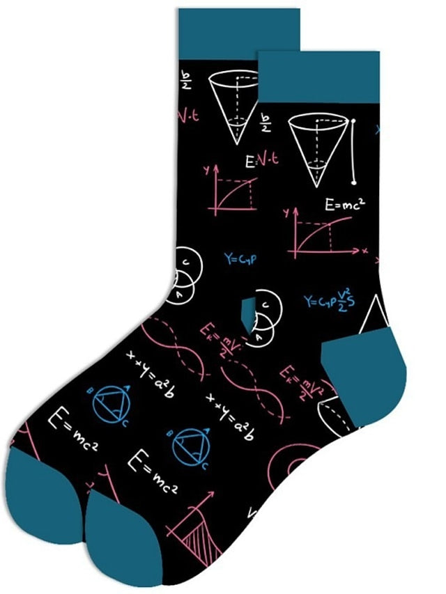 Unisex Crew Socks Work Daily Holiday Animal Patterned Dot Flower Polyester Cotton Simple Casual Lolita Casual Cute Casual / Daily 1 Pair - LuckyFash™