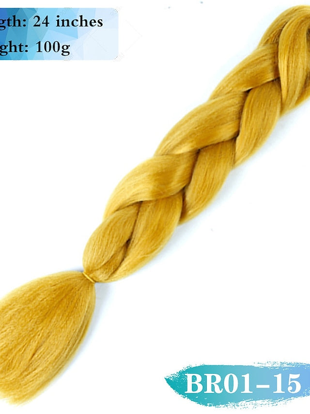 foreign trade wig big braid color gradient color chemical fiber african big braid high temperature silk dirty braid wig braided hair extension - LuckyFash™