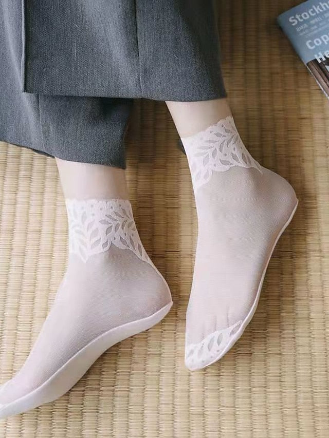 Women's Toe Socks Daily Holiday Lace Spandex Nylon Sexy 1 Pair - LuckyFash™