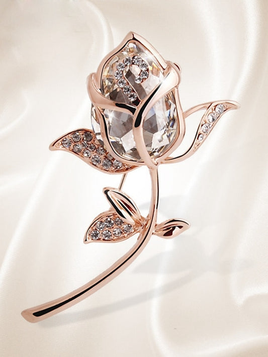 Women's Brooches Classic Flower Stylish Brooch Jewelry Gold For Daily Date - LuckyFash™