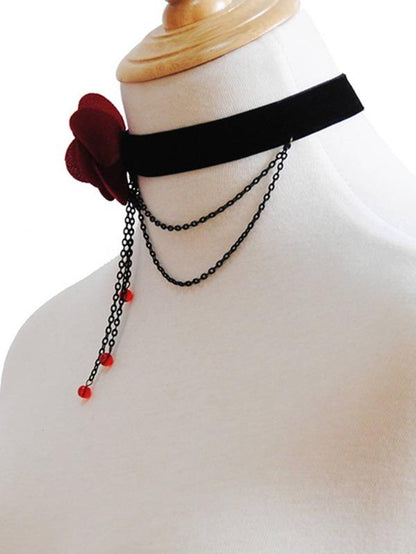 Rose & Chain Decor Choker - LuckyFash™
