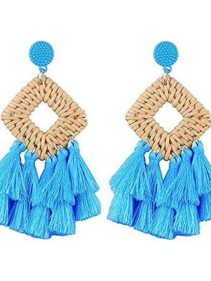 Women's Earrings Ethnic Style Street Pure Color Earring - LuckyFash™