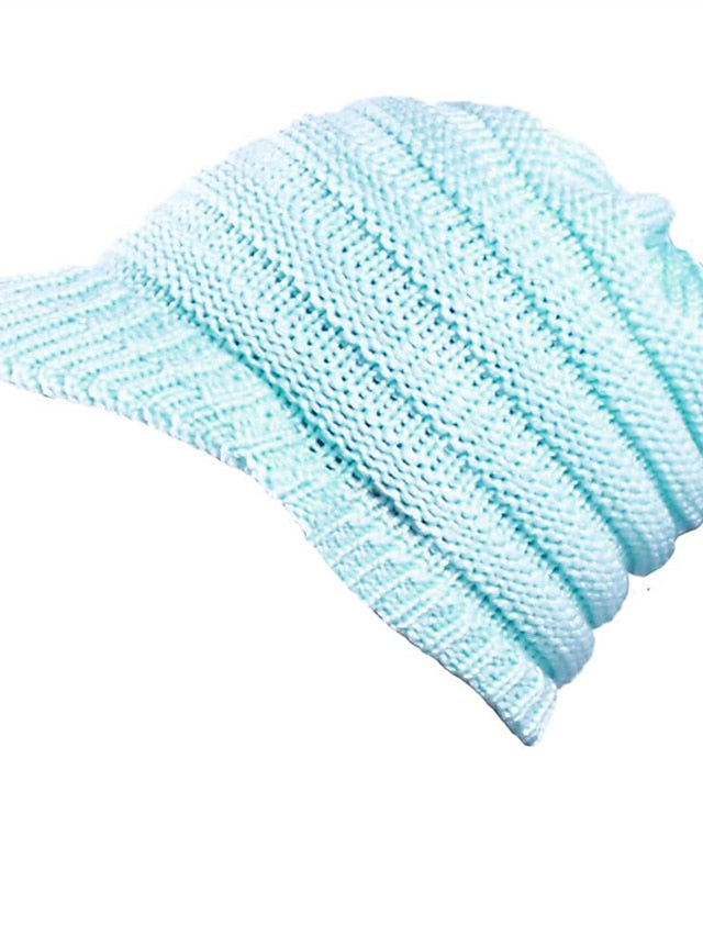 Women's Hat Baseball Cap Black Pink Dark Gray Outdoor Home Daily Knit Pure Color Windproof Warm Dustproof - LuckyFash™