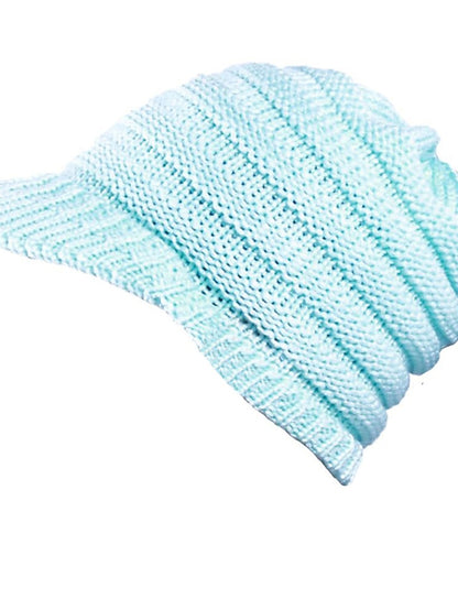 Women's Hat Baseball Cap Black Pink Dark Gray Outdoor Home Daily Knit Pure Color Windproof Warm Dustproof - LuckyFash™