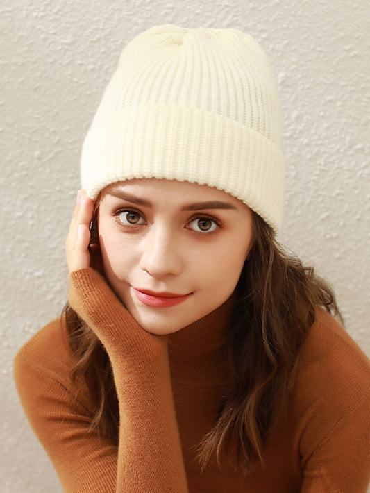 Women's Hat Beanie / Slouchy Black Blue Orange Outdoor Home Daily Knit Pure Color Portable Windproof Comfort - LuckyFash™