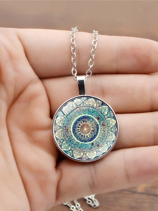 Women's necklace Contemporary Anniversary Flower Necklaces / Gold / Silver / Fall / Winter / Spring - LuckyFash™