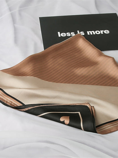 Women's Square Scarf Party Dailywear Holiday Blue Pink Scarf Color Block Stripe - LuckyFash™