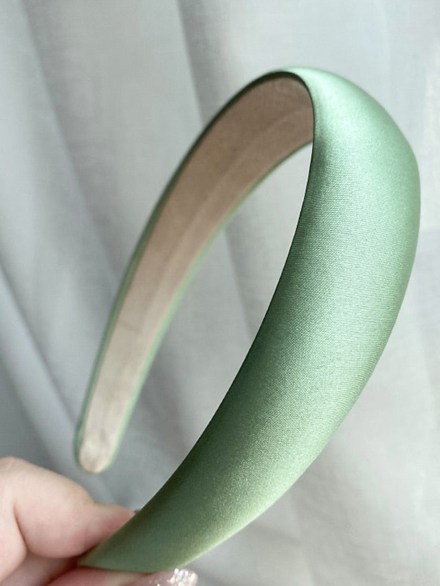 Women's Girls' Headbands Headband For Daily Fabric 15A Satin Black 3A Satin Nude Apricot 2A Satin Champagne - LuckyFash™