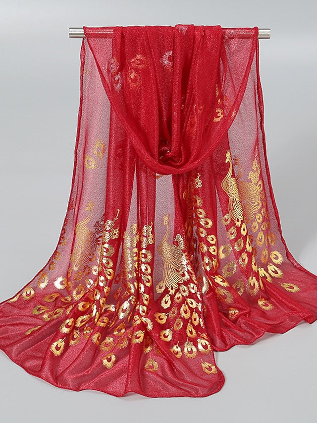 Women's Shawl Daily Holiday Polyester Casual Formal Sunscreen Decoration 1 PC - LuckyFash™
