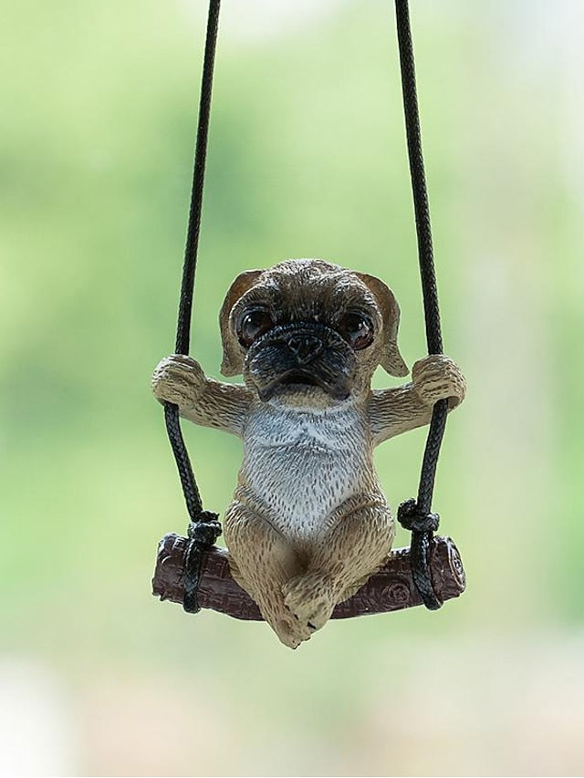 2023 New Car Charm Pendant Swing Pug Pug Dog Car Supplies - LuckyFash™