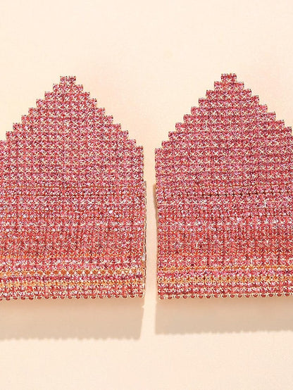 Women's Earrings Long Believe Forever Imitation Diamond Earrings Jewelry Silver / Rose Gold / Gold For Wedding Party Holiday Prom - LuckyFash™