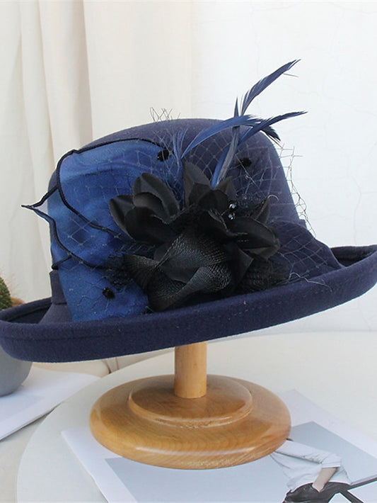 Women's Hat Bucket Hat Black Purple Yellow Party Outdoor Dailywear Floral Floral Portable Windproof Comfort - LuckyFash™