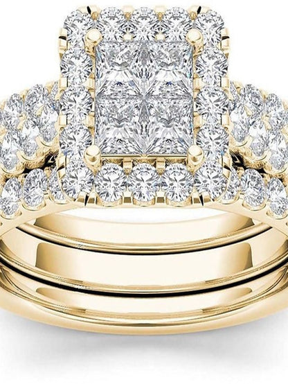 1PC Ring For Women's AAA Cubic Zirconia Party Evening Street Gift Alloy - LuckyFash™