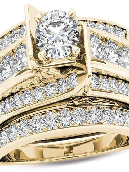 1PC Ring For Women's AAA Cubic Zirconia Party Evening Street Gift Alloy - LuckyFash™
