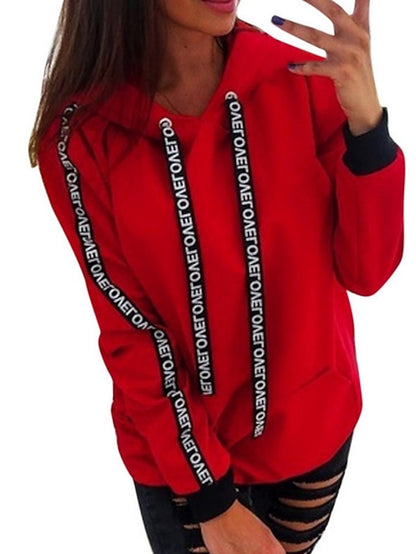 Women's Hoodie Pullover Basic Casual Black Blue Pink Plain Solid Colored Street Hooded Long Sleeve S M L XL XXL - LuckyFash™